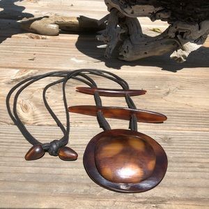 Gerda Lynggaard long necklace no markings mixed media